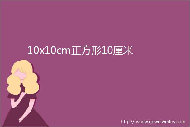 10x10cm正方形10厘米